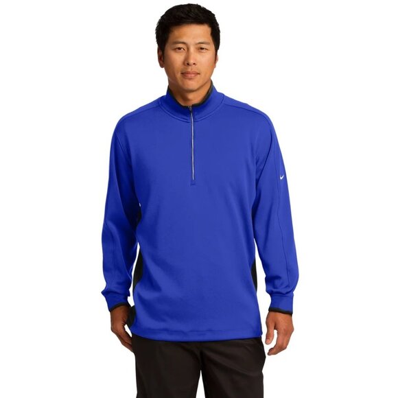Nike Golf Dri-Fit Moisture Wicking 1/4 Zip Sweatshirt Royal Blue Men's Size XL - Picture 1 of 10